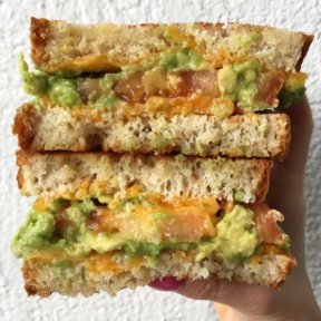 Gluten-free avocado grilled cheese from The Granola Bar